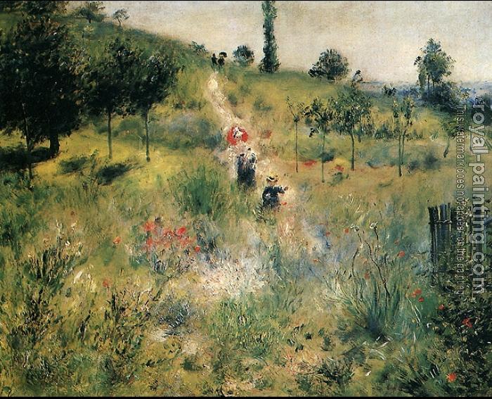 Pierre Auguste Renoir : Rising way in the high grass